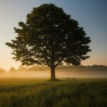 green leafed tree surrounded by fog during daytime